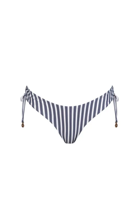 Devina Pomona Bikini Bottom - Navy Stripe sold by Tigerlily