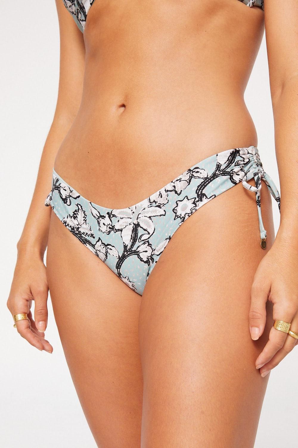 Ailana Pomona Bikini Bottom - Wave Blue Floral sold by Tigerlily