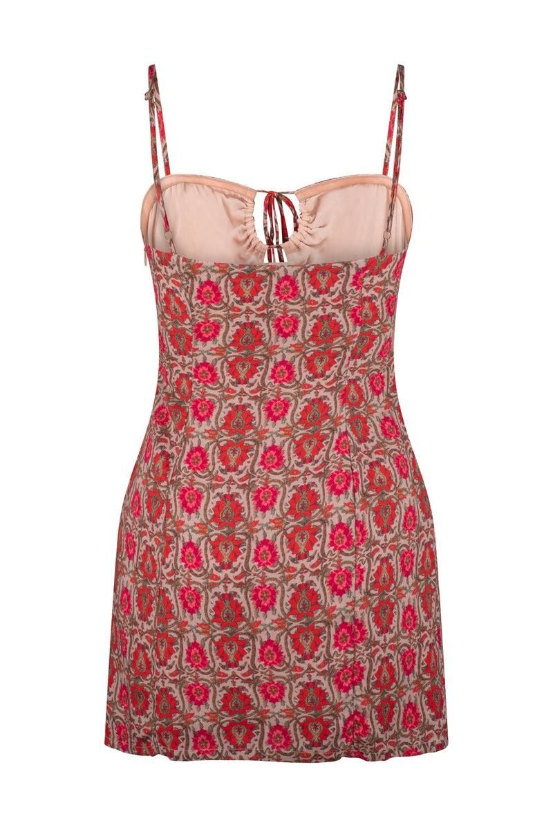 Eliza Olive Mini Dress - Beige Ornate sold by Tigerlily product image thumbnail 5