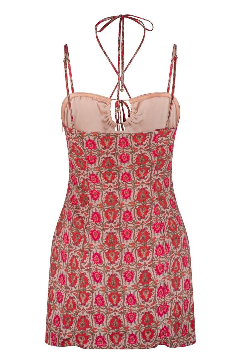 Eliza Olive Mini Dress - Beige Ornate sold by Tigerlily product image thumbnail 3