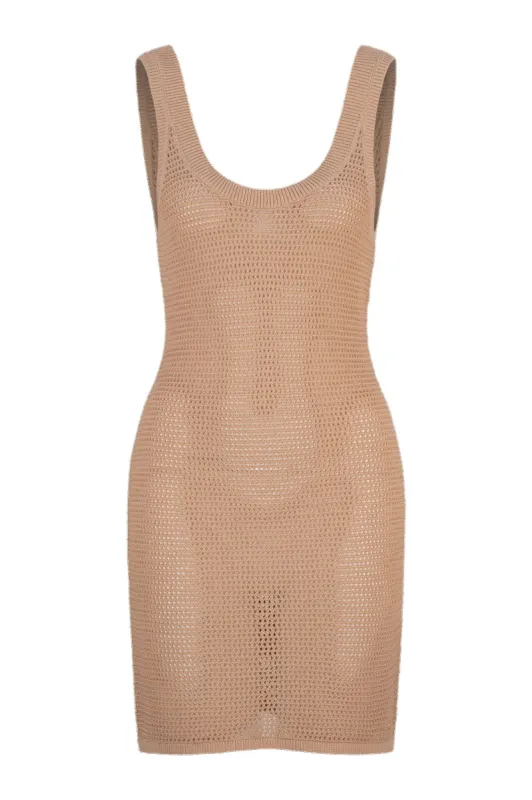Lotus Queenie Mini Dress - Latte sold by Tigerlily