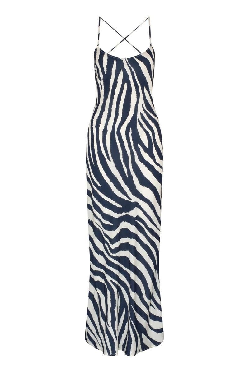 Zoya Romy Slip Maxi Dress - Ink sold by Tigerlily