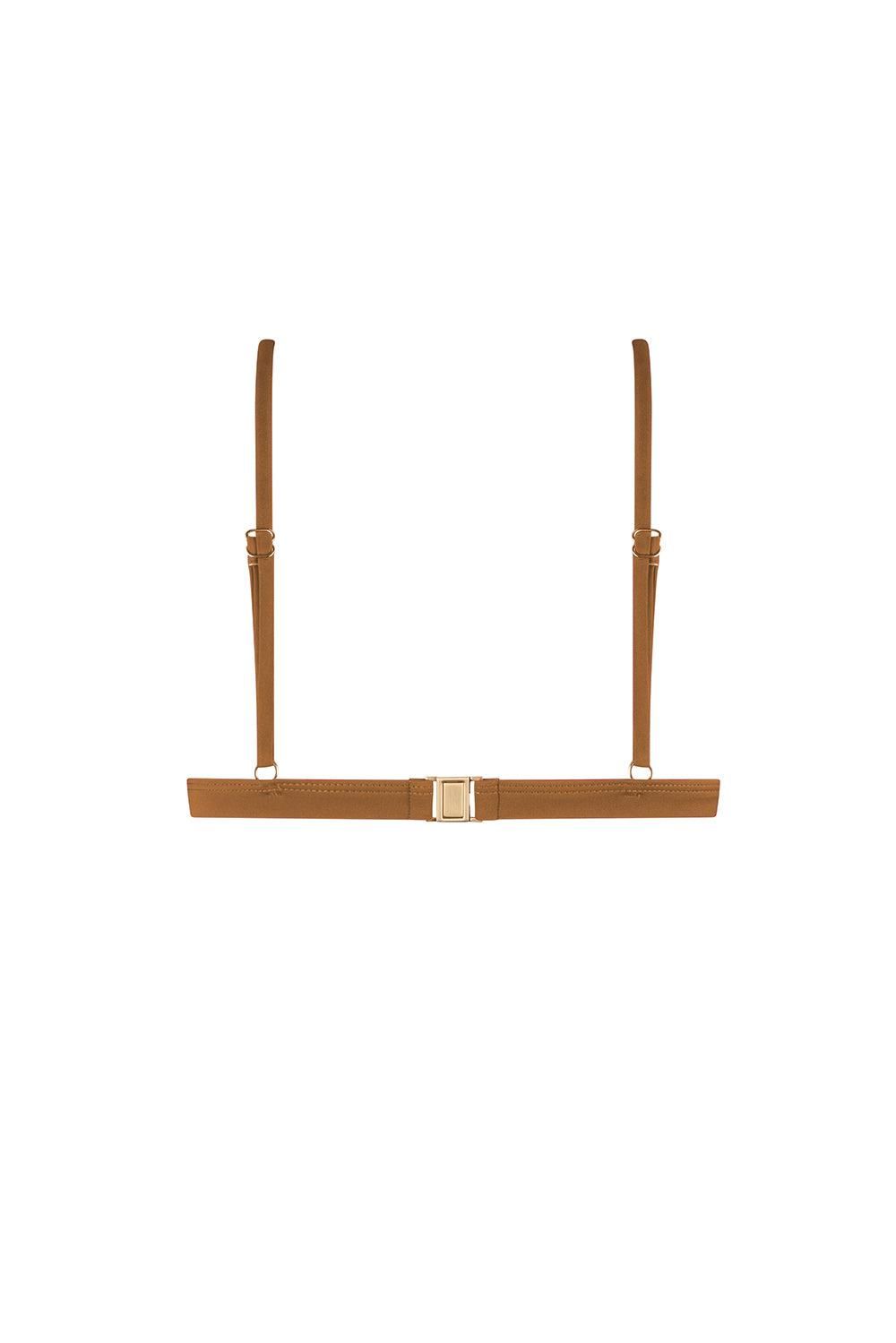 Tigerlily Jenna Tri Bikini Top - Bronze sold by Tigerlily product image thumbnail 4