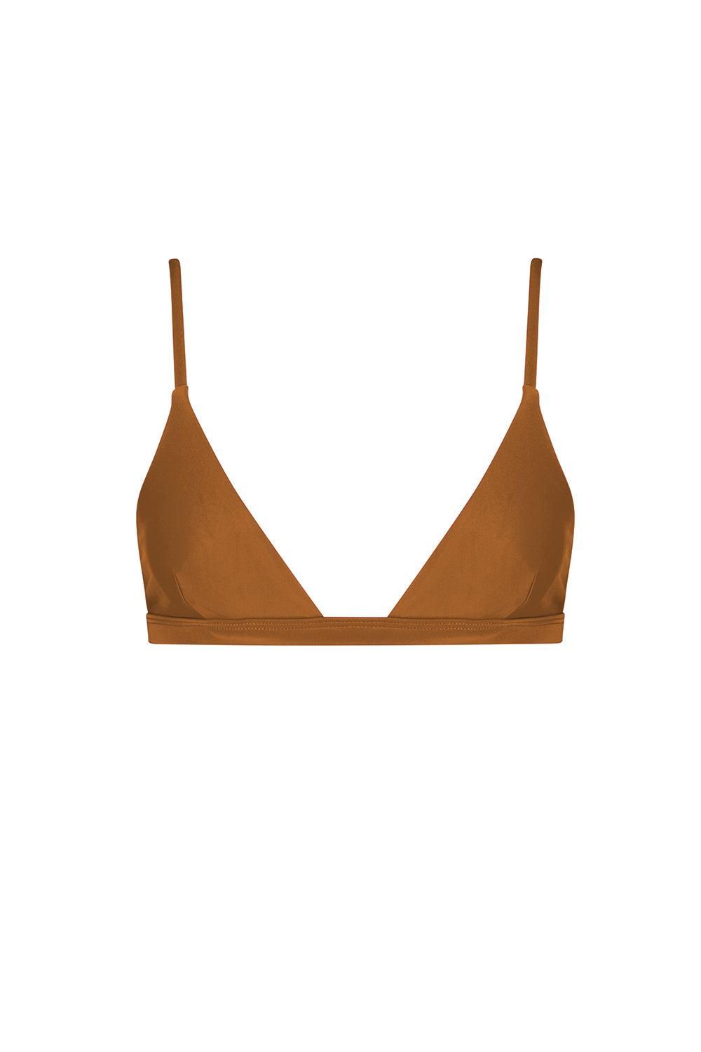 Tigerlily Jenna Tri Bikini Top - Bronze sold by Tigerlily product image thumbnail 3