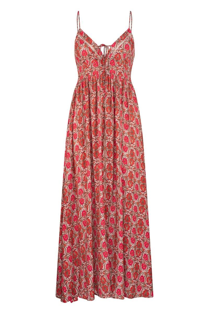 Eliza Teja Maxi Dress - Beige Ornate sold by Tigerlily