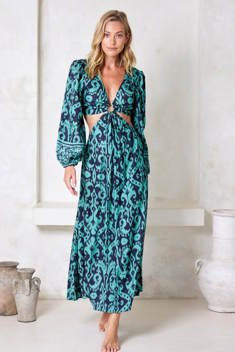 Kiriana Greta Maxi Dress - Juniper sold by Tigerlily product image thumbnail 4