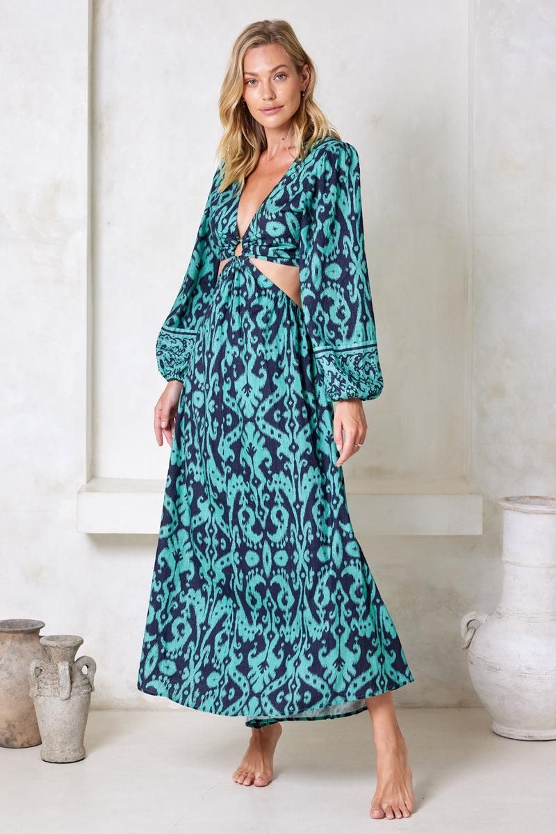 Kiriana Greta Maxi Dress - Juniper sold by Tigerlily product image thumbnail 5