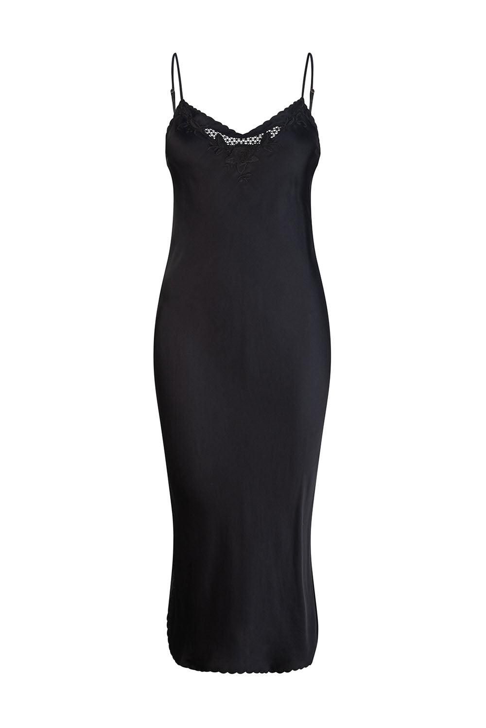 Santa Teresa Estella Midi Dress - Black sold by Tigerlily