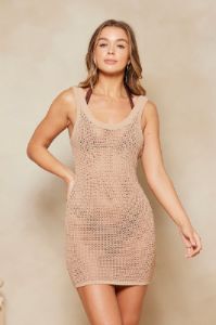 Lotus Queenie Mini Dress - Latte sold by Tigerlily