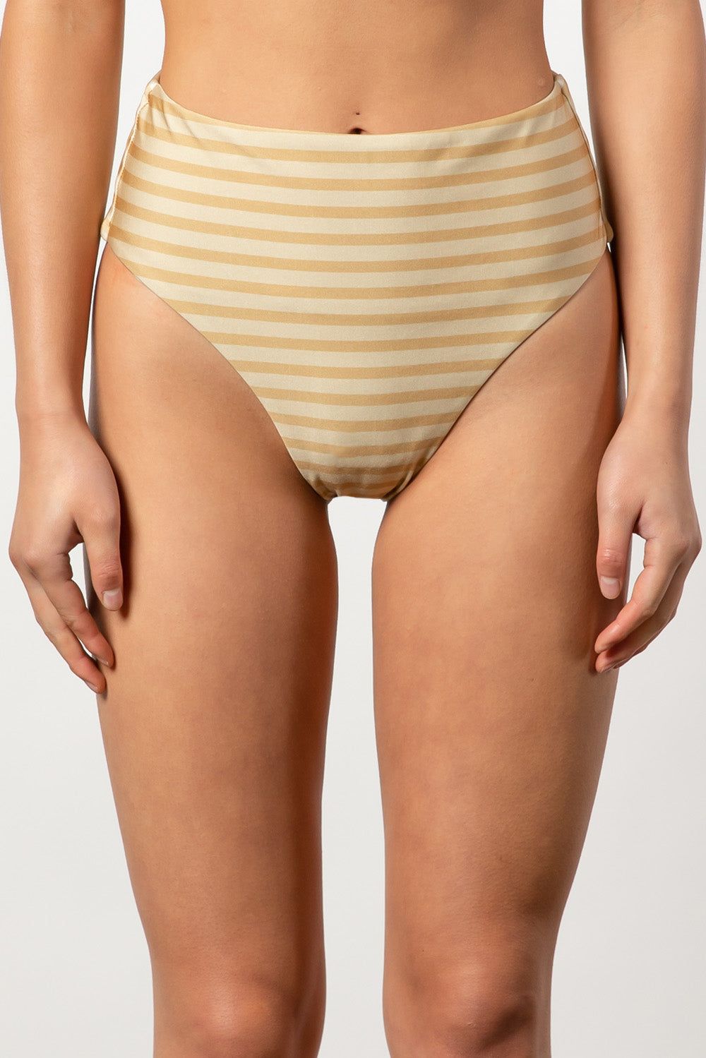 Verena Ava Corset Bikini Bottom - Taupe Stripe sold by Tigerlily product image thumbnail 2