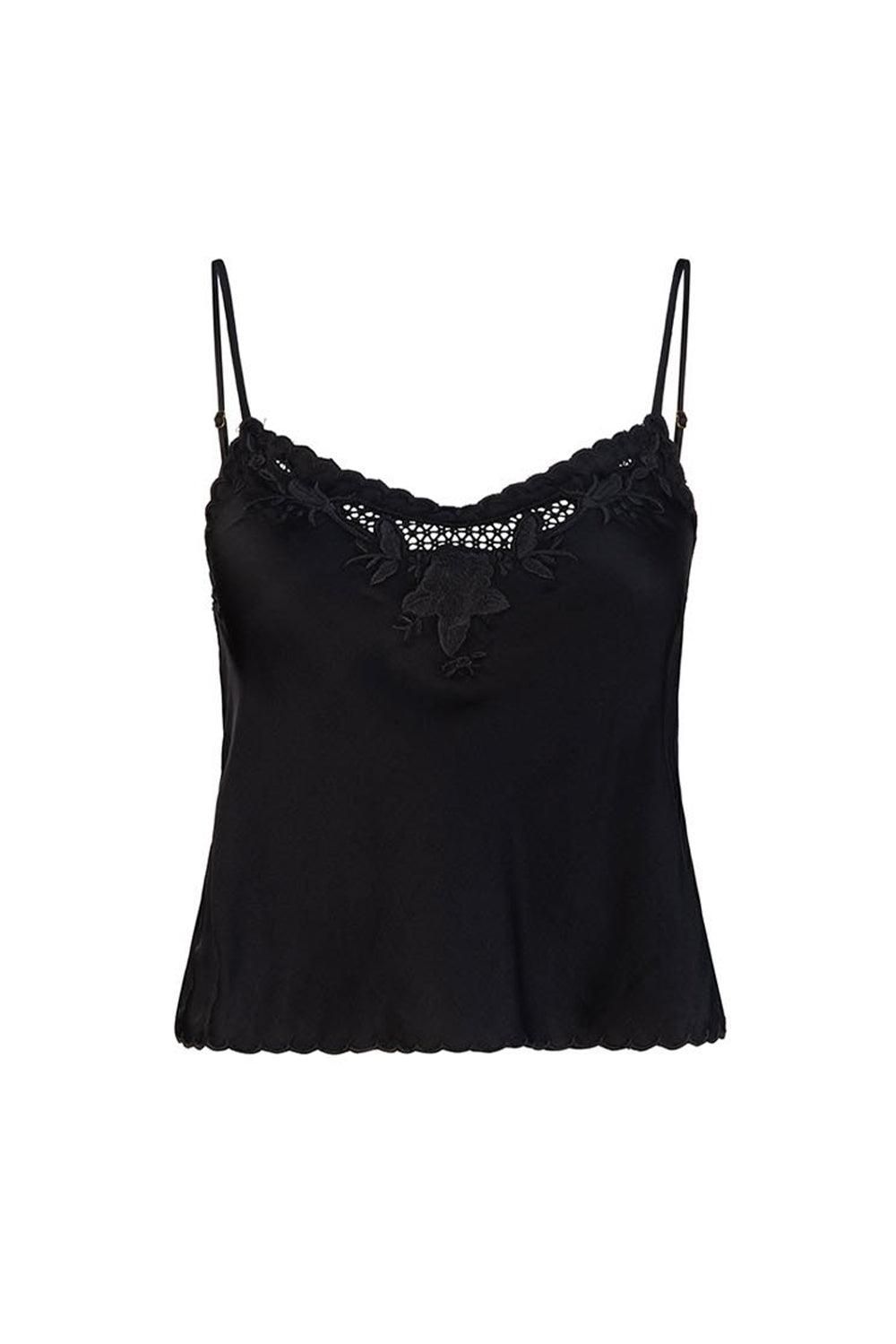 Santa Teresa Estella Cami Top - Black sold by Tigerlily