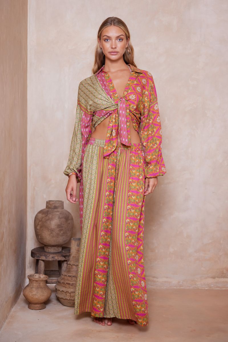 Alora Sloane Slouch Shirt - Alora Pink Stripe sold by Tigerlily product image thumbnail 3