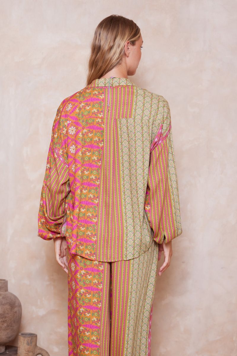 Alora Sloane Slouch Shirt - Alora Pink Stripe sold by Tigerlily product image thumbnail 4
