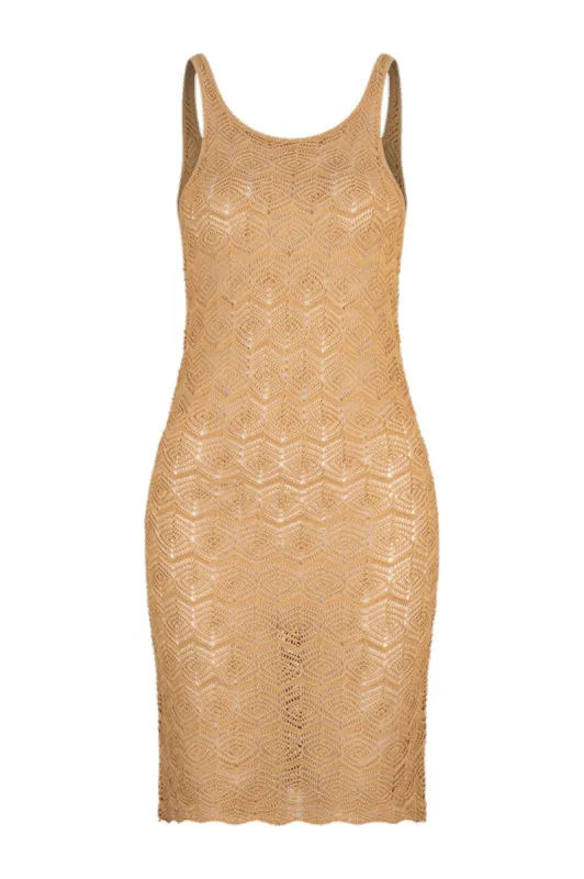Mariposa Alette Mini Dress - Gold made by Mariposa