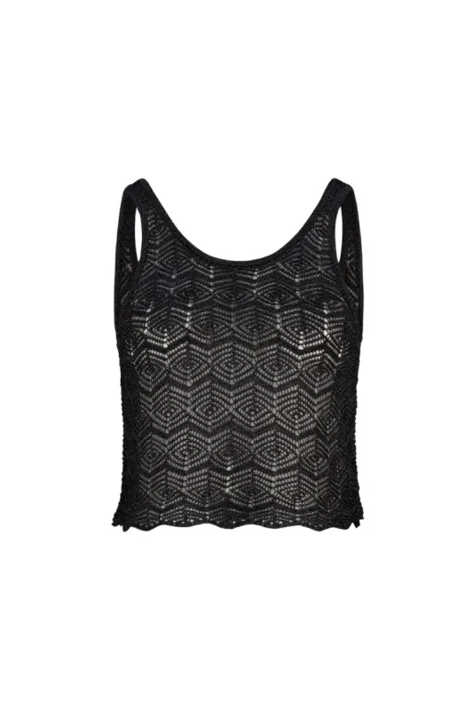 Mariposa Alette Crop - Black sold by Tigerlily