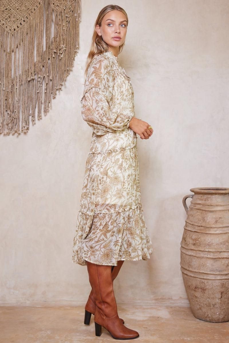 Cordelia Fern Midi Dress - Ivory sold by Tigerlily product image thumbnail 5