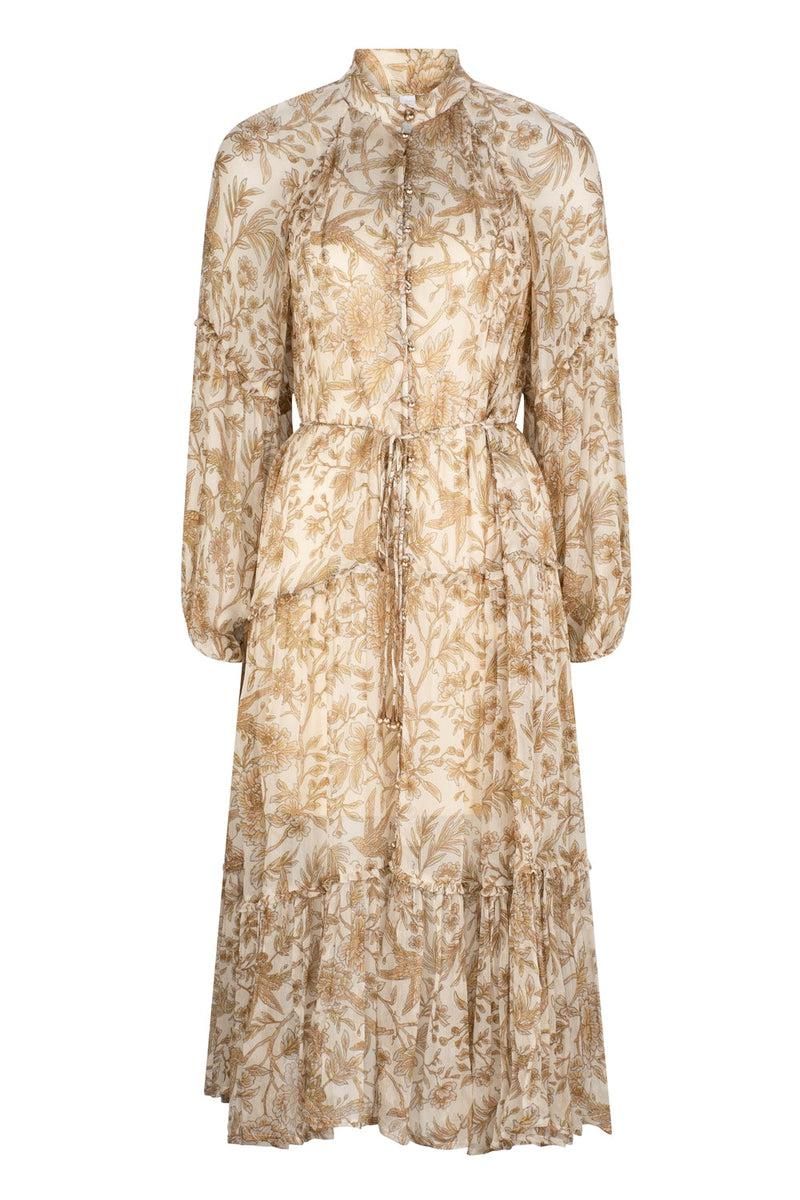 Cordelia Fern Midi Dress - Ivory sold by Tigerlily