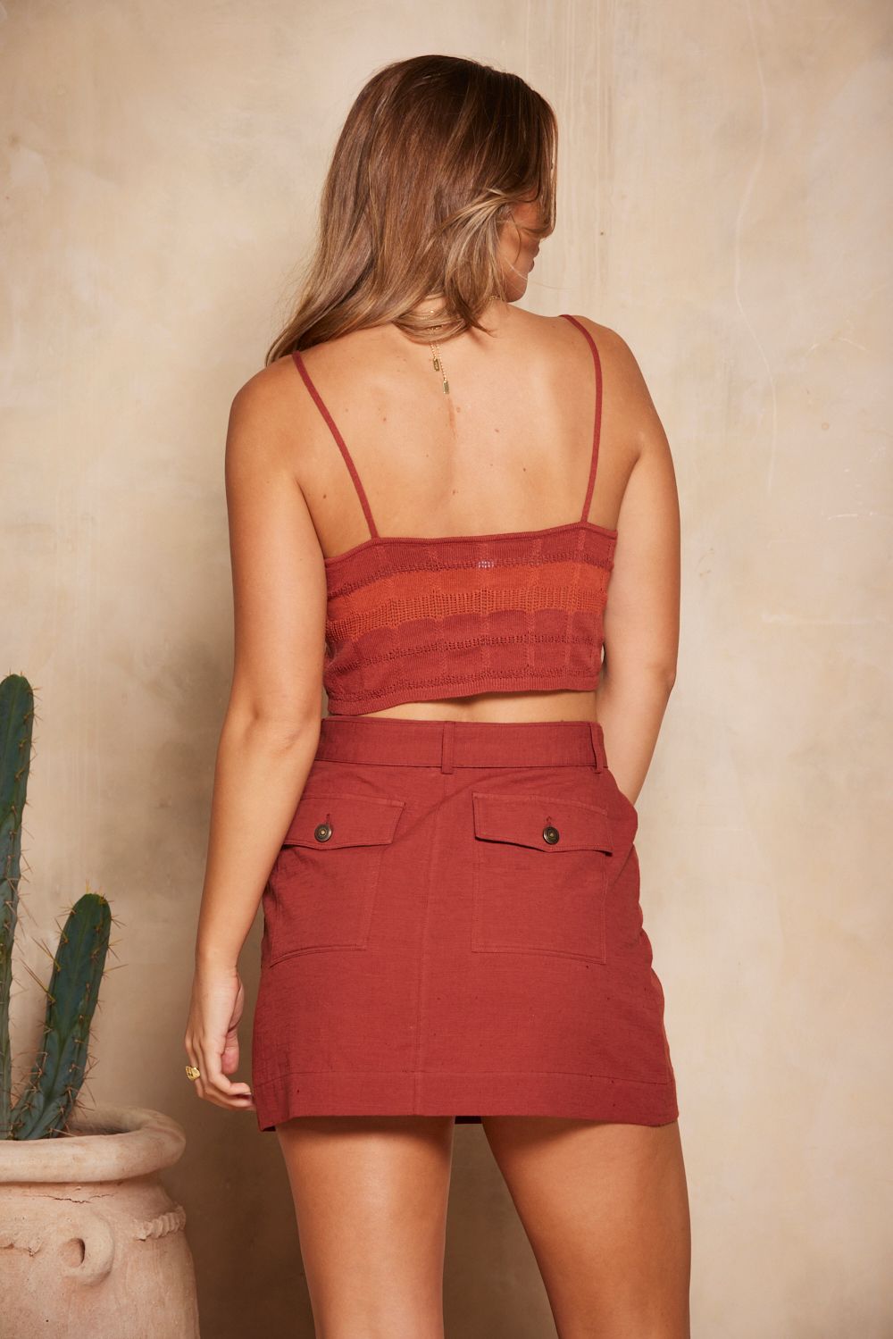 Elisenda Katya Crop - Terracotta sold by Tigerlily product image thumbnail 5