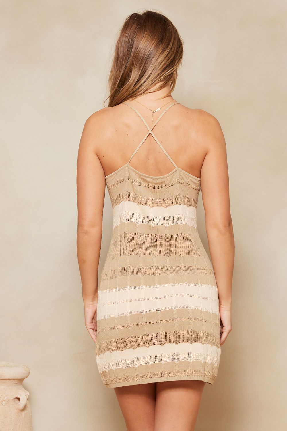 Elisenda Ashanti Mini Dress - Biscuit sold by Tigerlily product image thumbnail 5