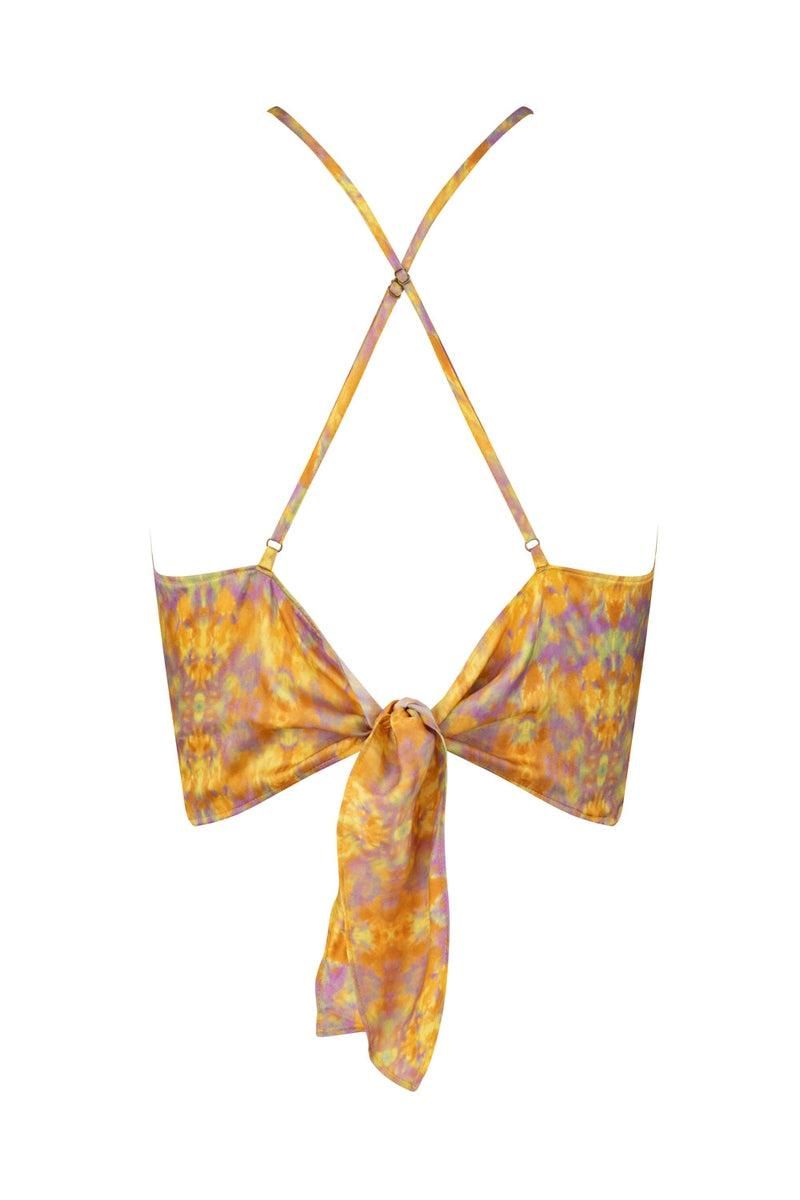 Yasmin Saffron High Neck Top - Kaleidoscope Gold sold by Tigerlily product image thumbnail 3