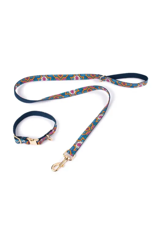 Dog Collar And Lead - Azalia Resort sold by Tigerlily