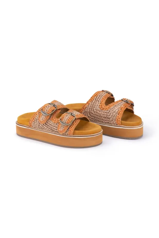 Zelda Sandal - Tan Beige sold by Tigerlily