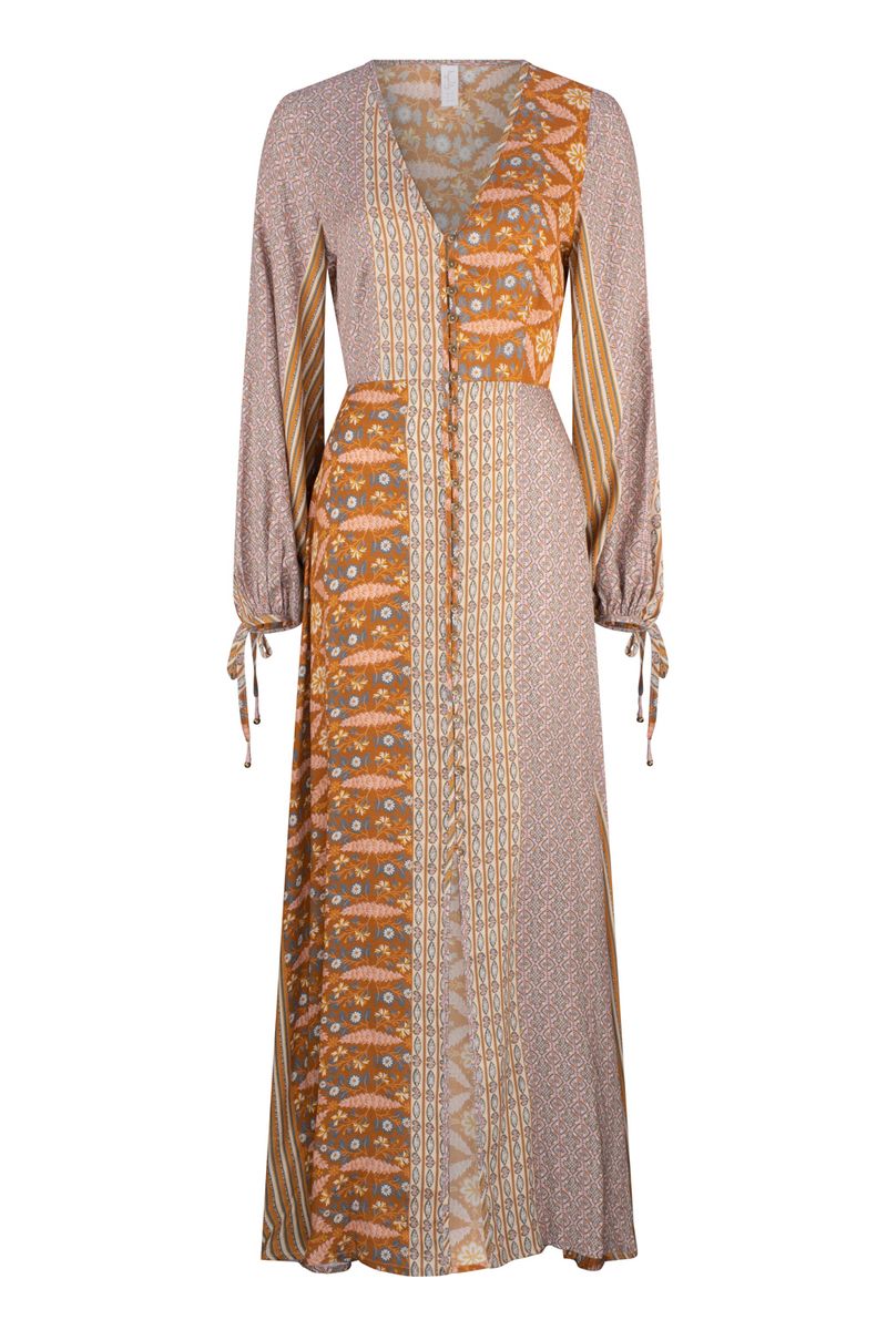 Alora Iola Maxi Dress - Alora Tan Stripe sold by Tigerlily