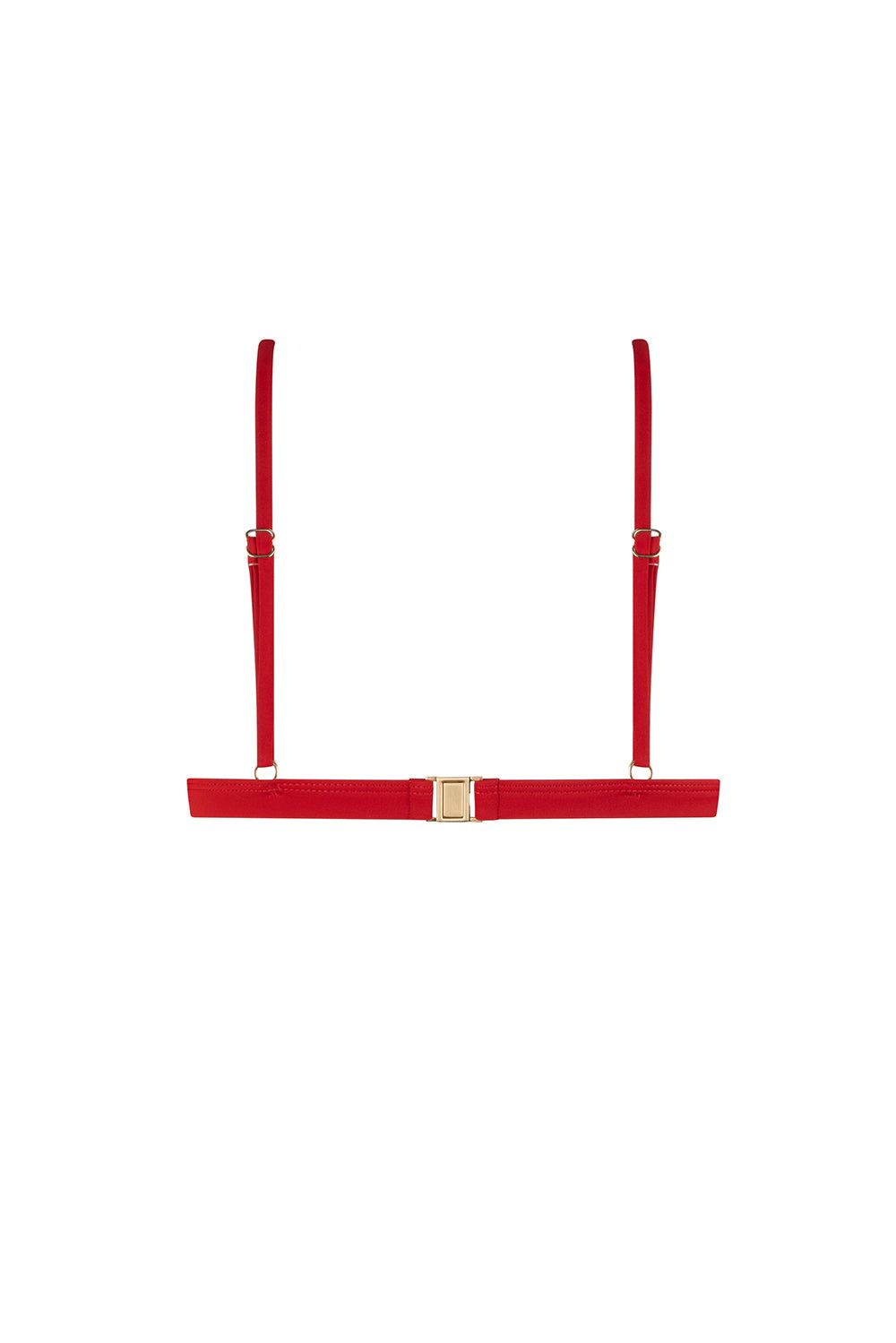 Tigerlily Jenna Tri Bikini Top - Haute Red sold by Tigerlily product image thumbnail 4