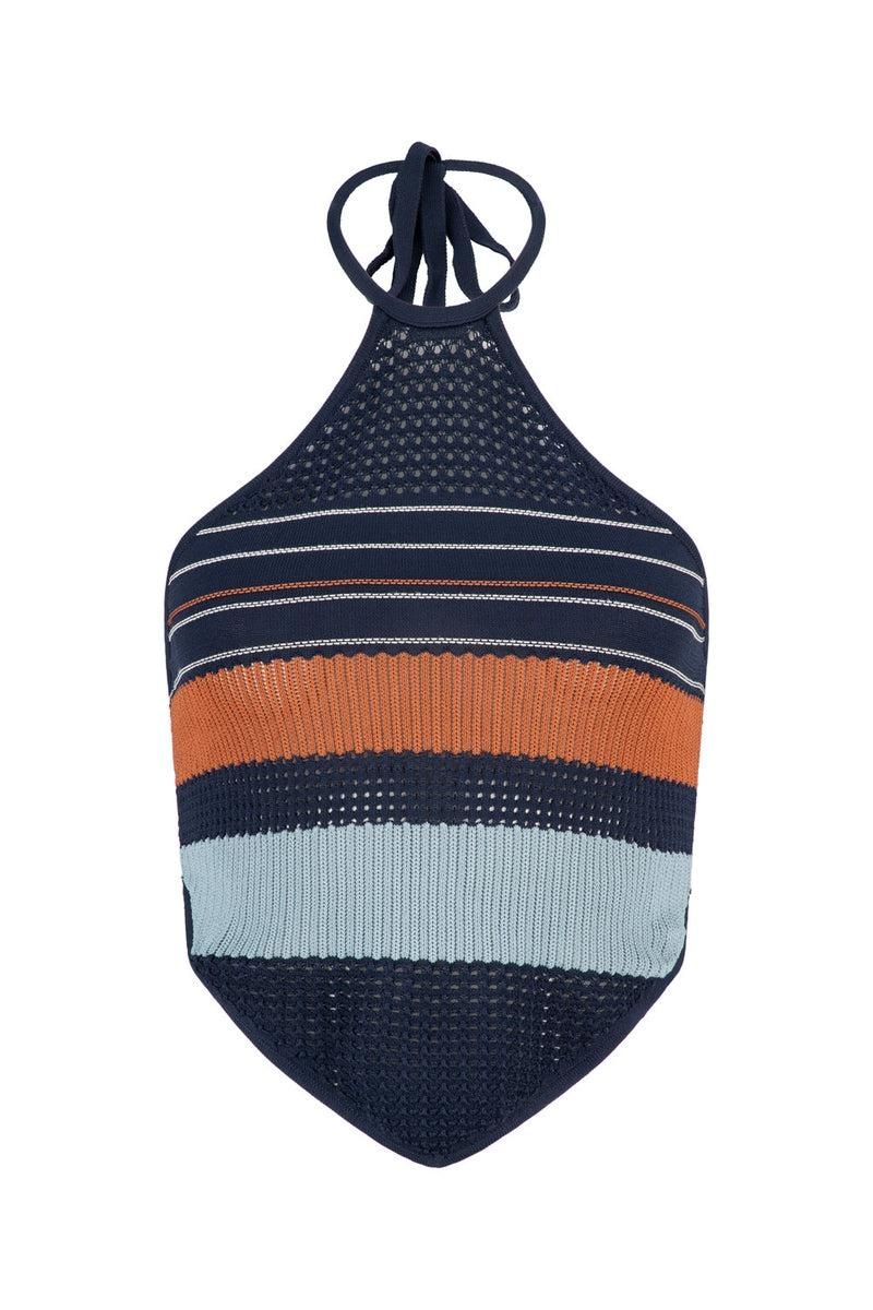 Xanthe Phoebe Top - Indigo Multi sold by Tigerlily