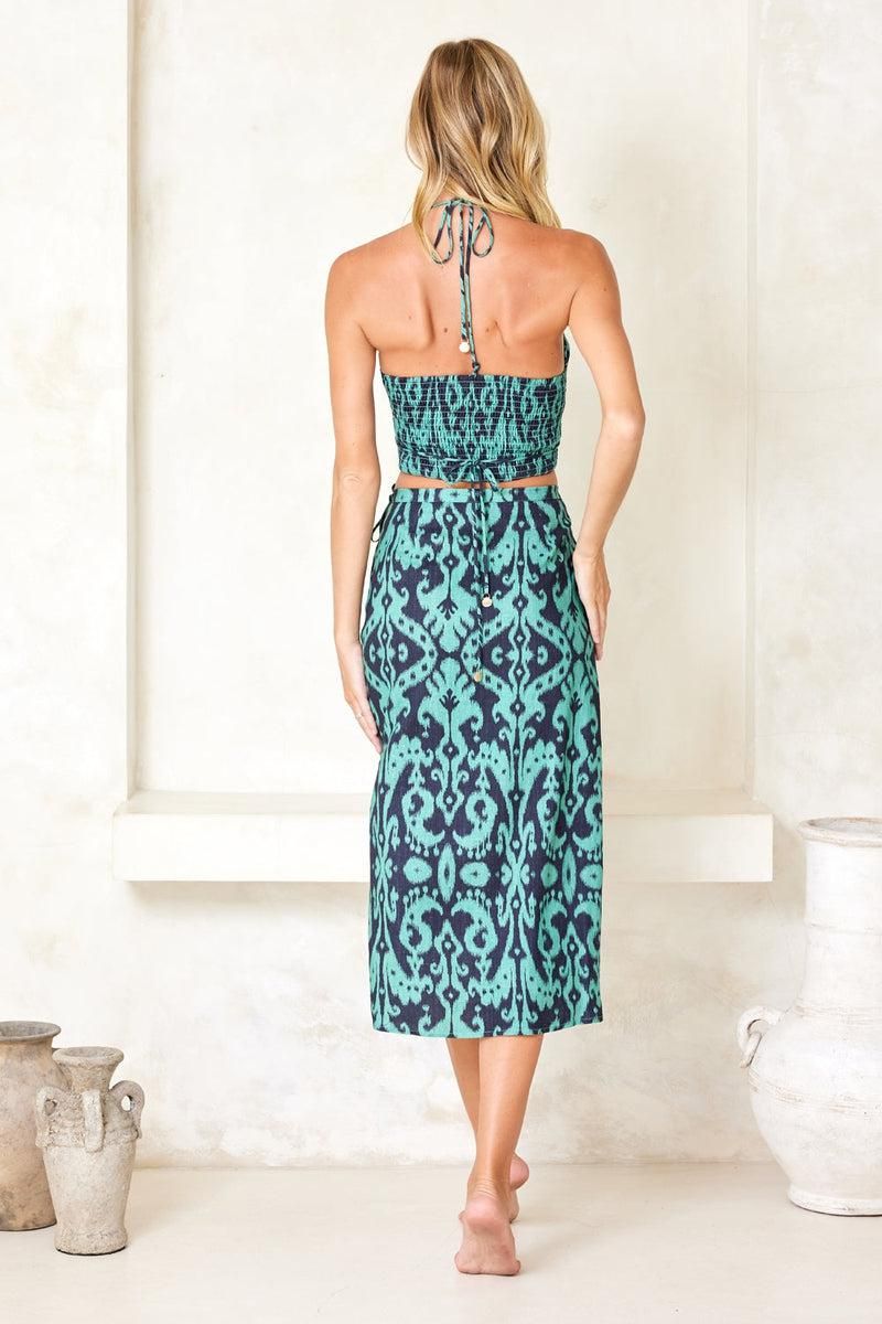 Kiriana Dinah Maxi Skirt - Juniper sold by Tigerlily product image thumbnail 5
