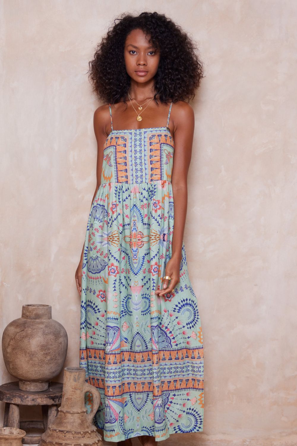 Wandering Folk Hyacinth Maxi Dress - Pistachio sold by Tigerlily product image thumbnail 3