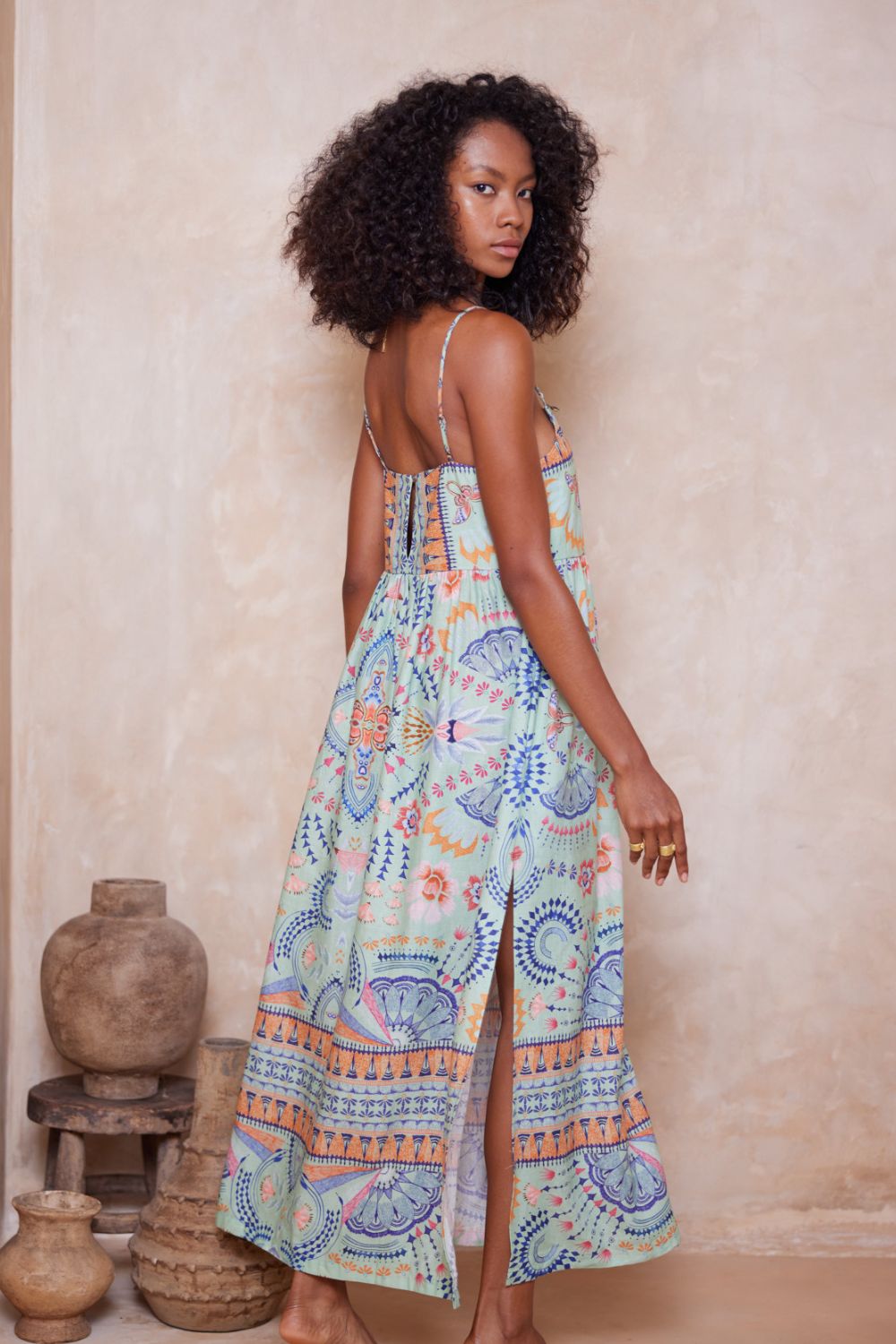 Wandering Folk Hyacinth Maxi Dress - Pistachio sold by Tigerlily product image thumbnail 5