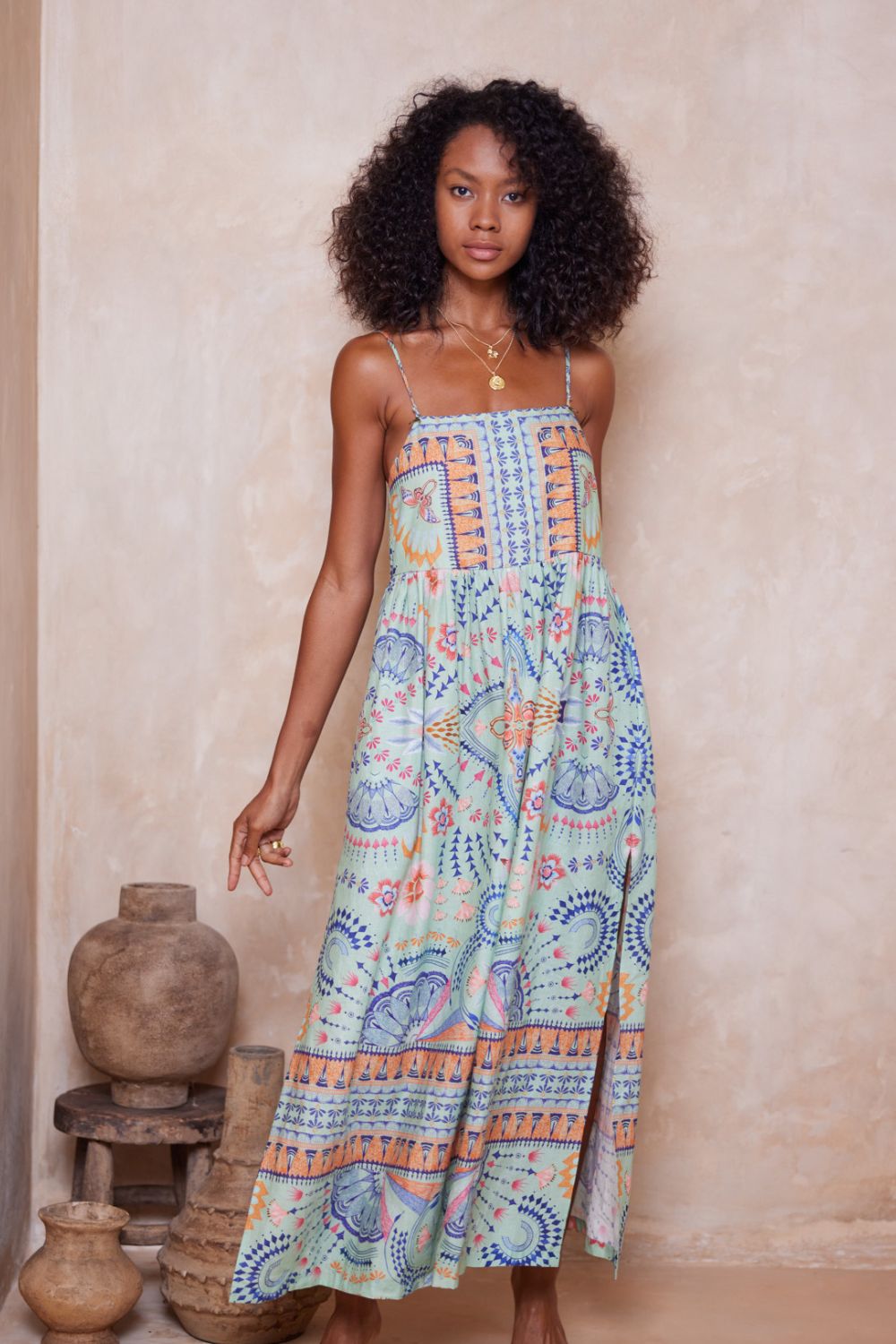 Wandering Folk Hyacinth Maxi Dress - Pistachio sold by Tigerlily product image thumbnail 2