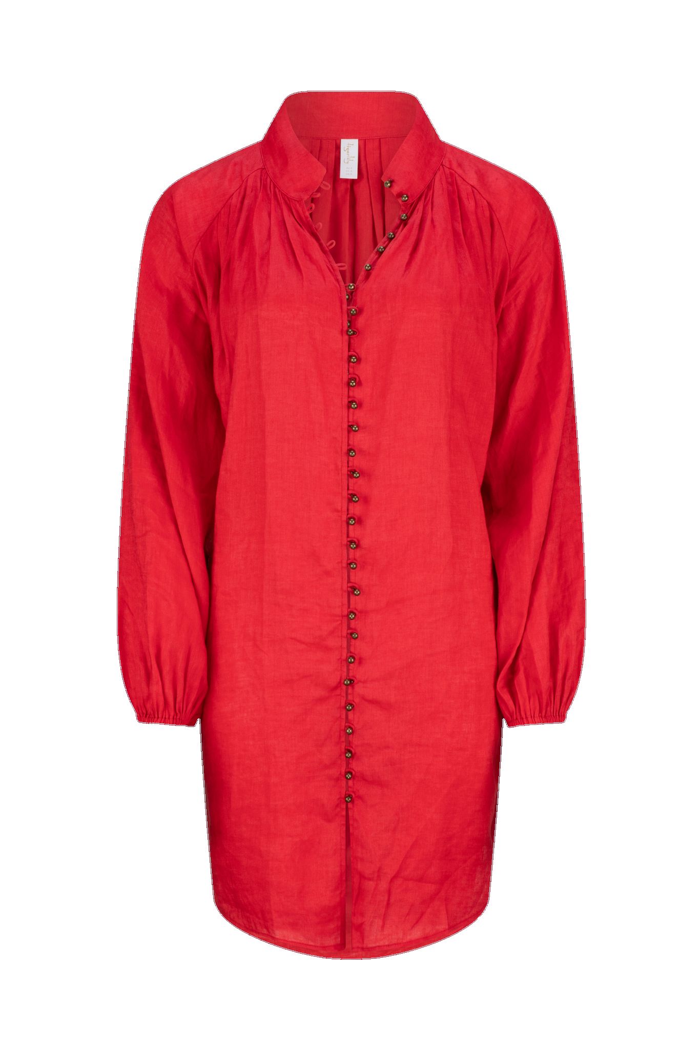 Isadora Lorena Shirt Dress - Watermelon sold by Tigerlily