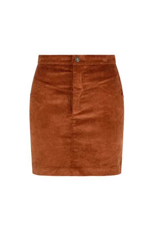 Beatrix Blaize Mini Skirt - Ochre made by Tigerlily