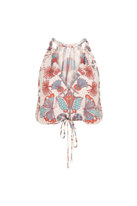 Alexandria Tiana Top - Terracotta Sand sold by Tigerlily