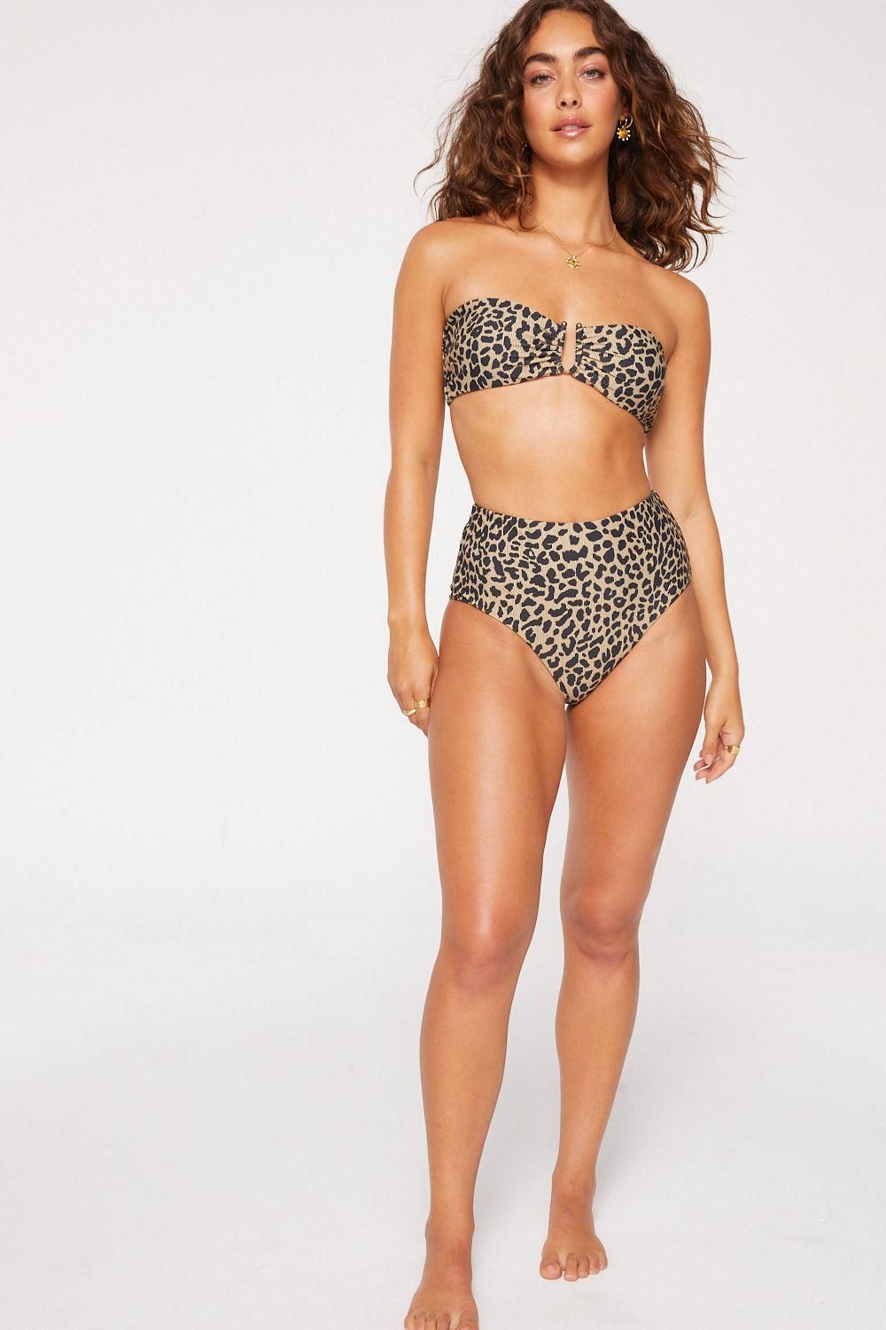 Kamika Ava High Corset Bikini Bottom - Black Leopard sold by Tigerlily product image thumbnail 6