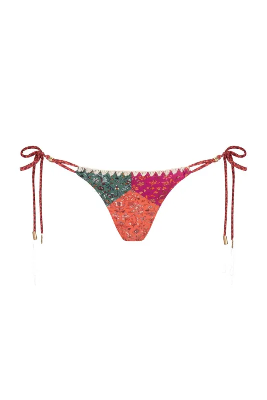 Alexandria Mel Bikini Bottom - Floral Patchwork sold by Tigerlily