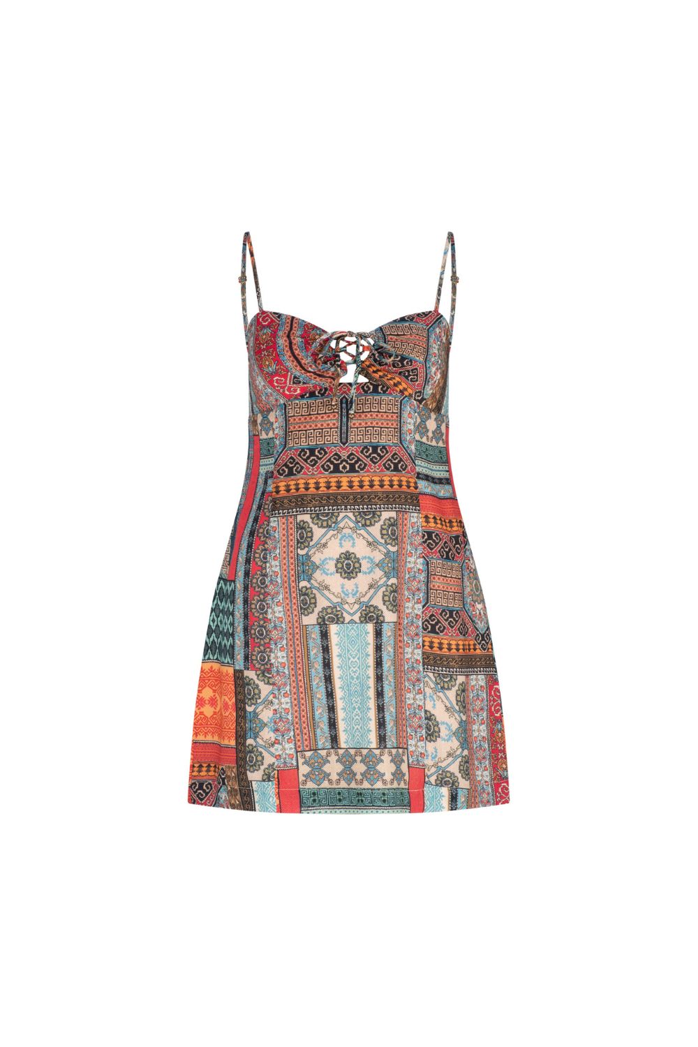 Kefalonia Nico Mini Dress - Kefalonia Patchwork sold by Tigerlily