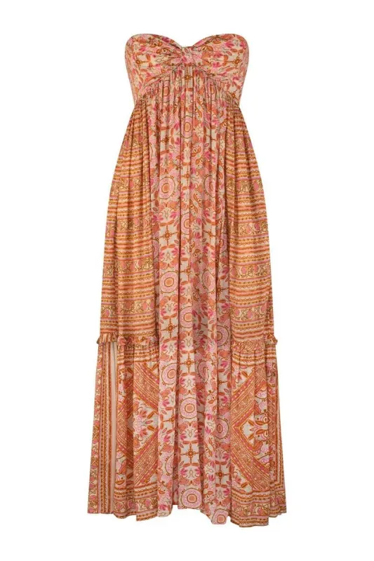 Luciana Galatea Maxi Dress - Peach Cream sold by Tigerlily