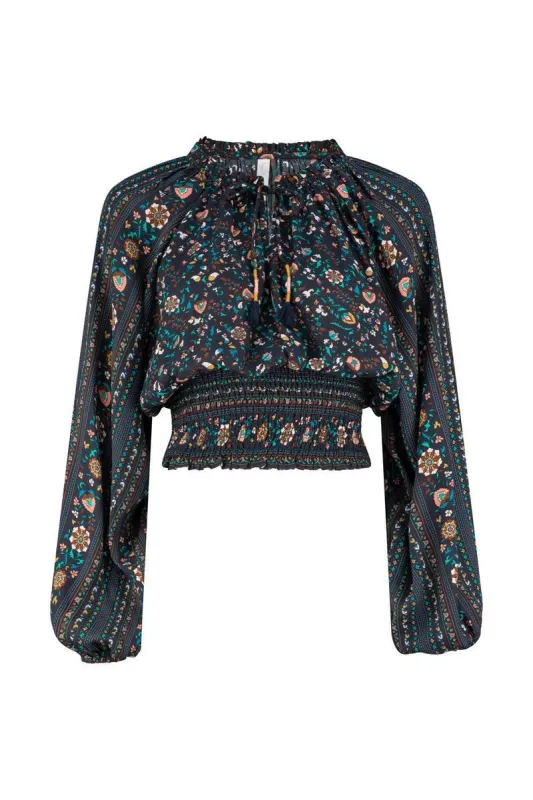 Esmerelda Priya Blouse - Dusk Floral sold by Tigerlily