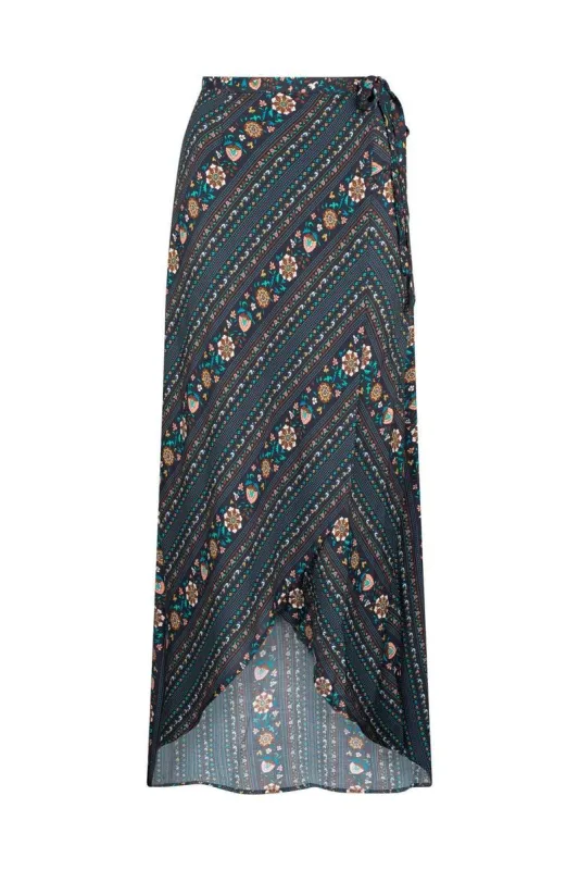 Esmerelda Matilda Wrap Skirt - Dusk Floral sold by Tigerlily