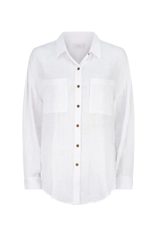 Marley Cruise Shirt - White sold by Tigerlily
