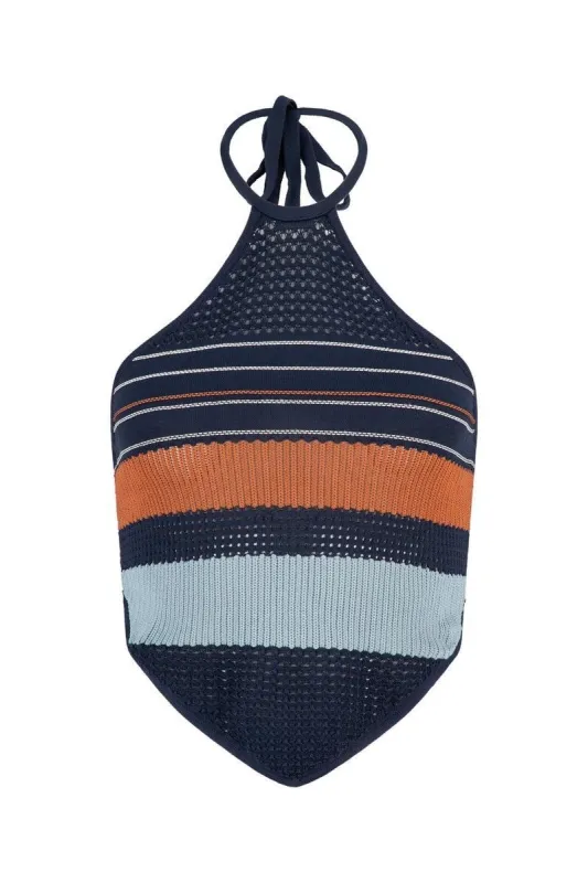 Xanthe Phoebe Top - Indigo Multi sold by Tigerlily