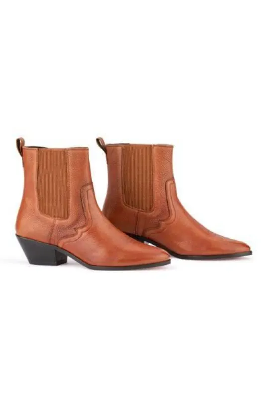 Cubana Heeled Boot - Caramel sold by Tigerlily