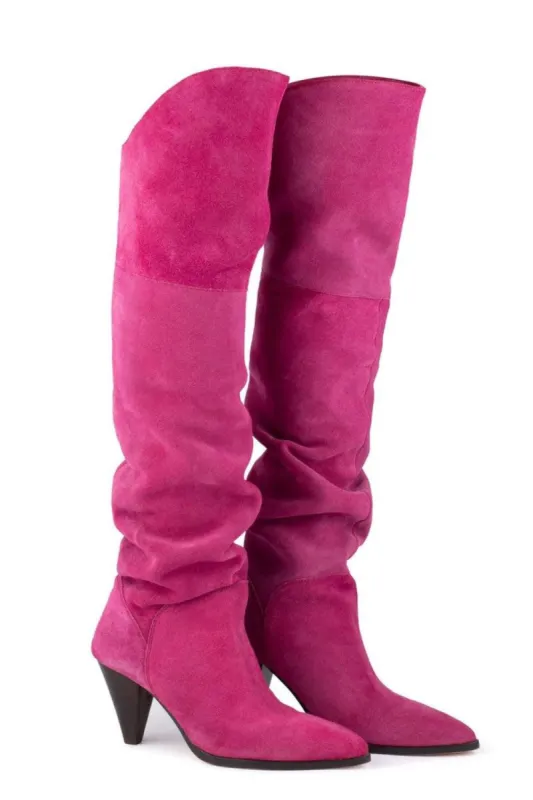 Veronica Boot - Magenta sold by Tigerlily