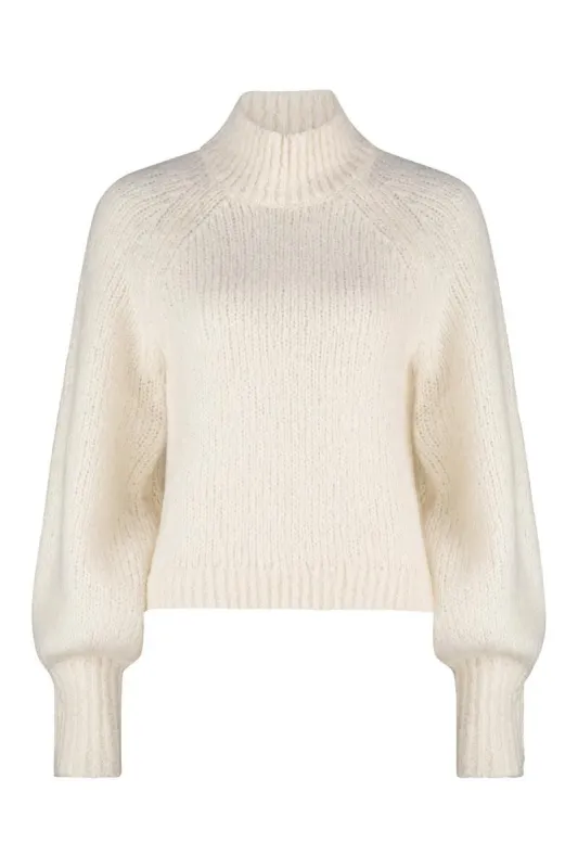 Delia Knit Sweater - Snow Cream sold by Tigerlily