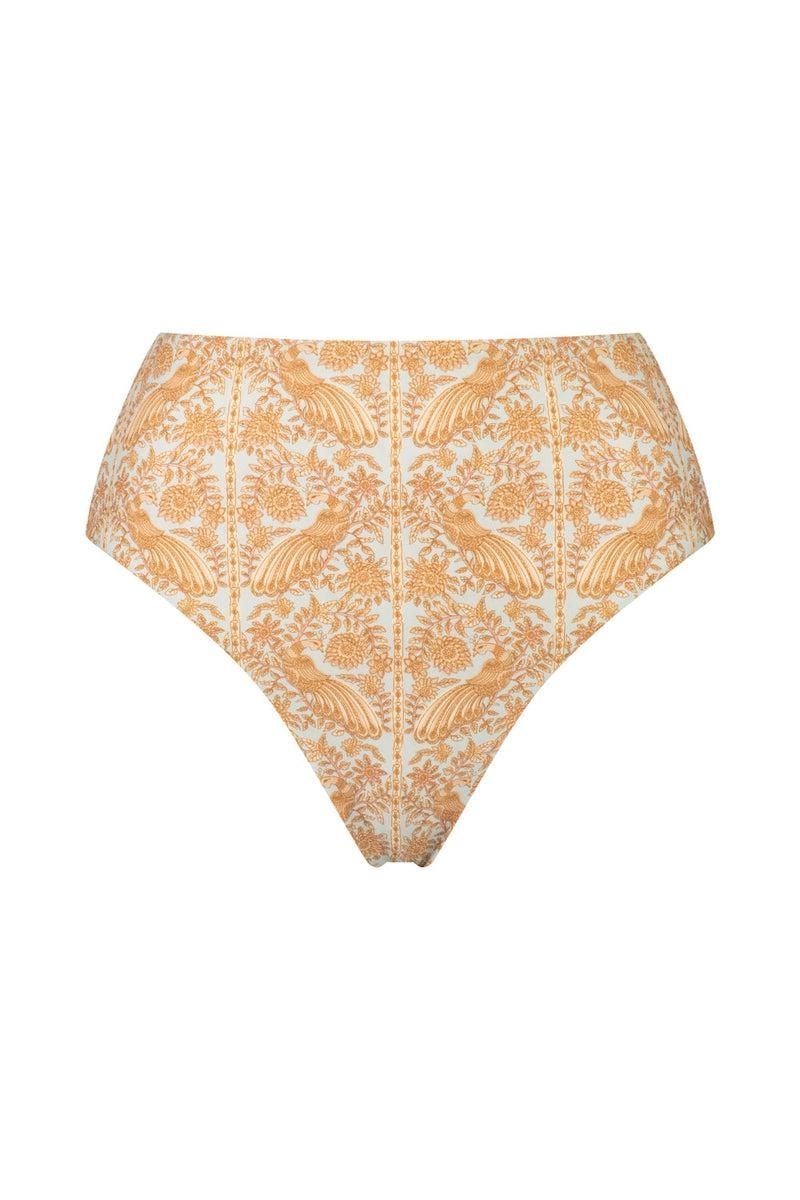 Ophelia Ava High Reversible Bikini Bottom - Sky Blue Peacock X Leopard sold by Tigerlily product image thumbnail 2