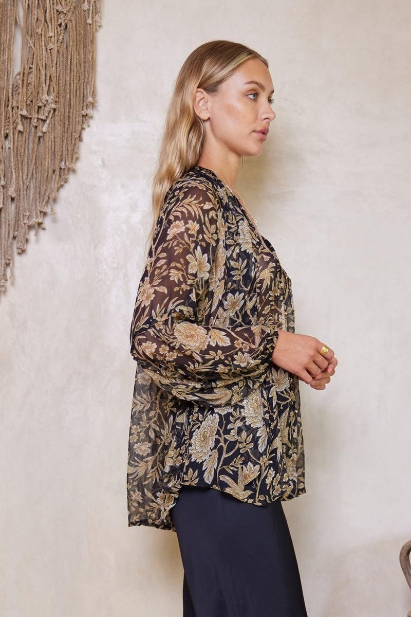 Cordelia Frida Bow Neck Blouse - Black sold by Tigerlily product image thumbnail 5