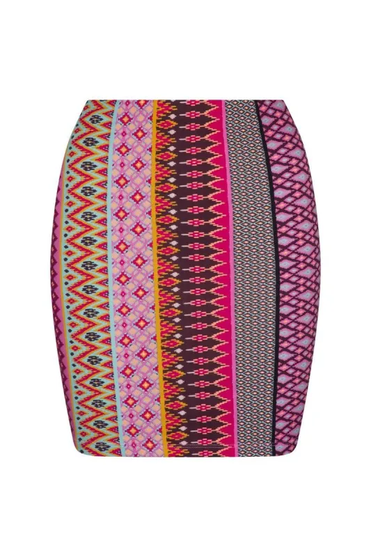 Utopia Lavinia Mini Skirt - Utopia Stripe sold by Tigerlily